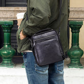Sac Bandoulière en Cuir Polyvalent et Elégant pour Homme